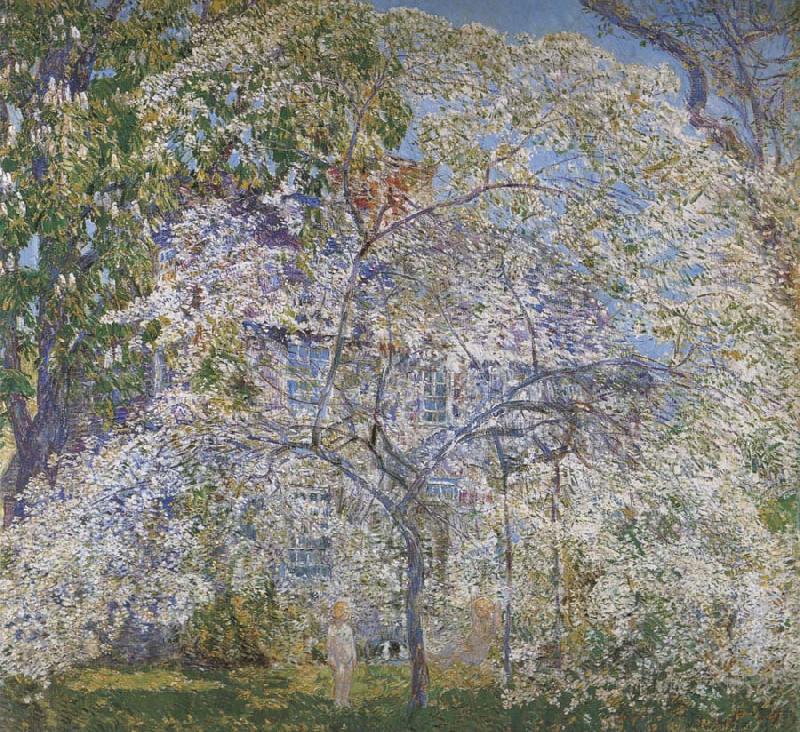 Childe Hassam Spring,The Dogwood Tree